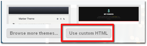 Use custom HTML